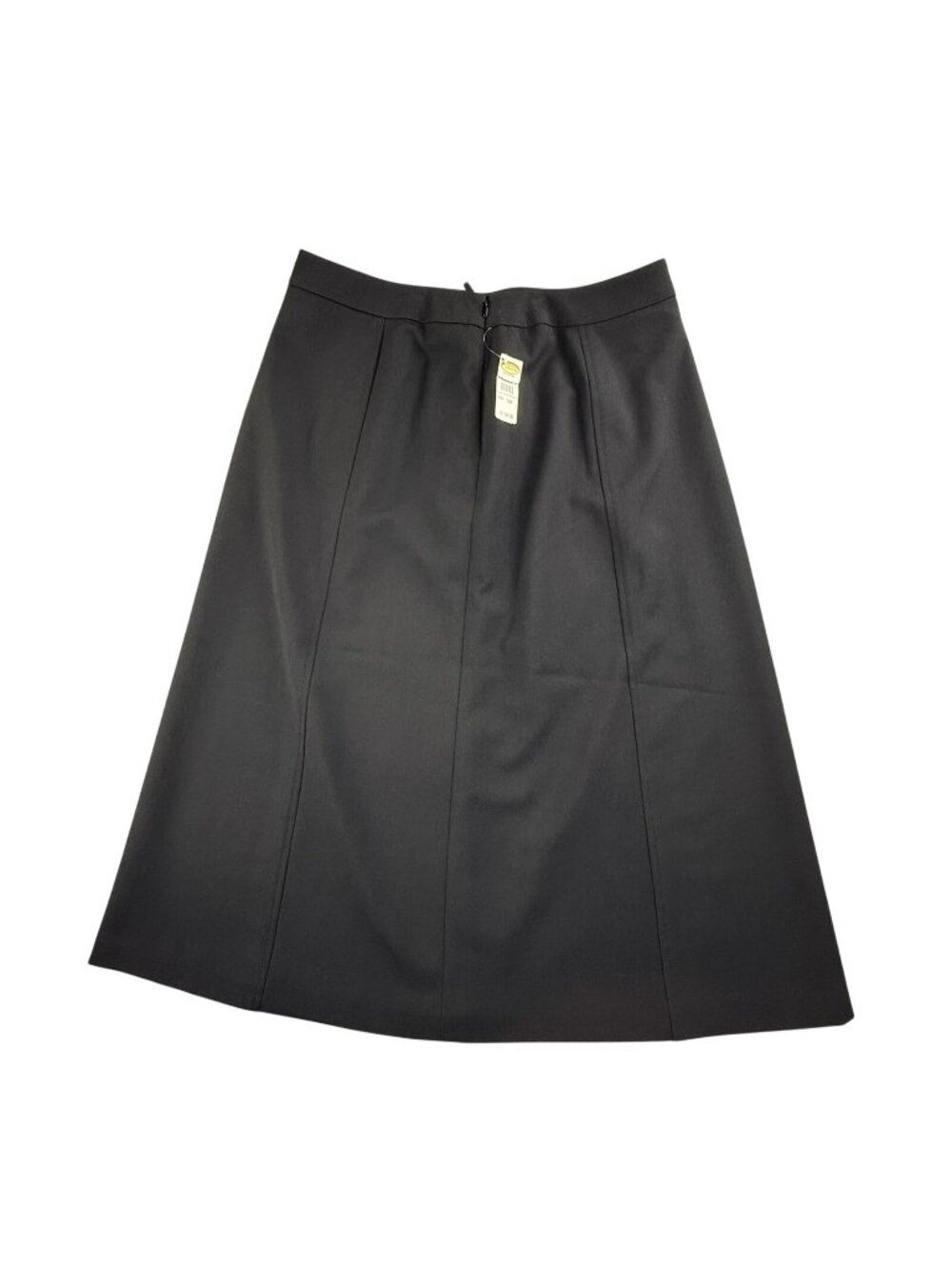Vintage Talbots Skirt Womens 14P Black Wool A Line Midi Stretch Career Office - Picture 1 of 14